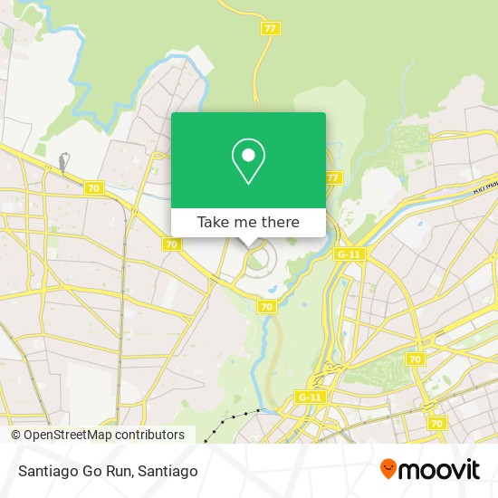 Santiago Go Run map