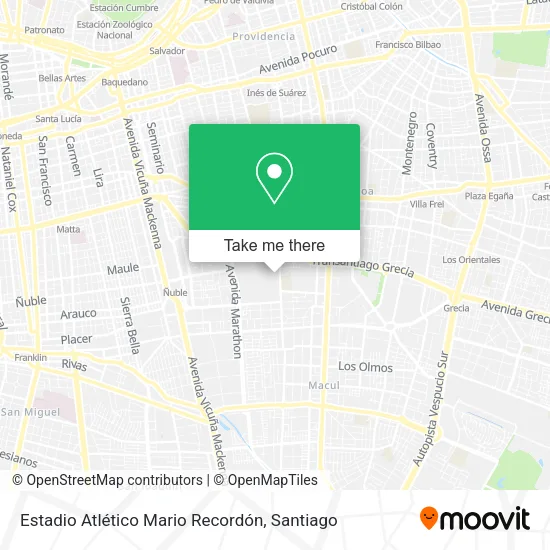 Estadio Atlético Mario Recordón map