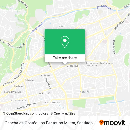 Cancha de Obstáculos Pentatlón Militar map