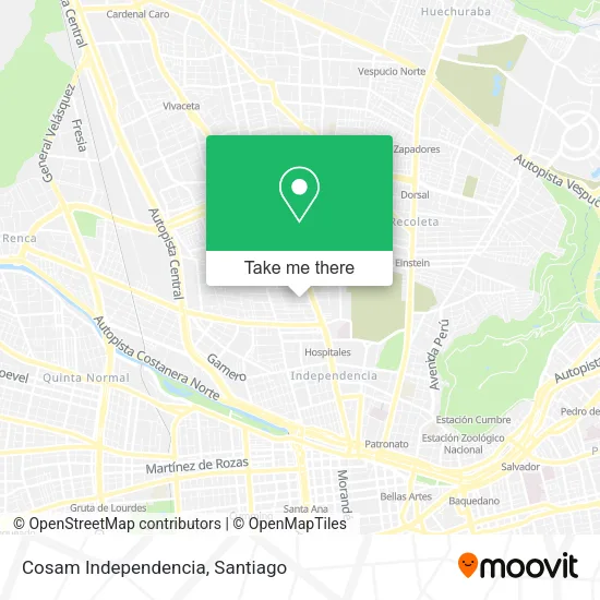 Cosam Independencia map