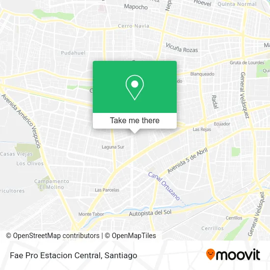 Fae Pro Estacion Central map