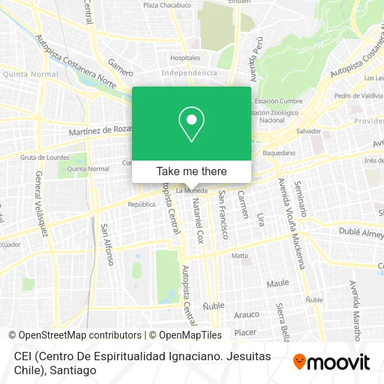CEI (Centro De Espiritualidad Ignaciano. Jesuitas Chile) map