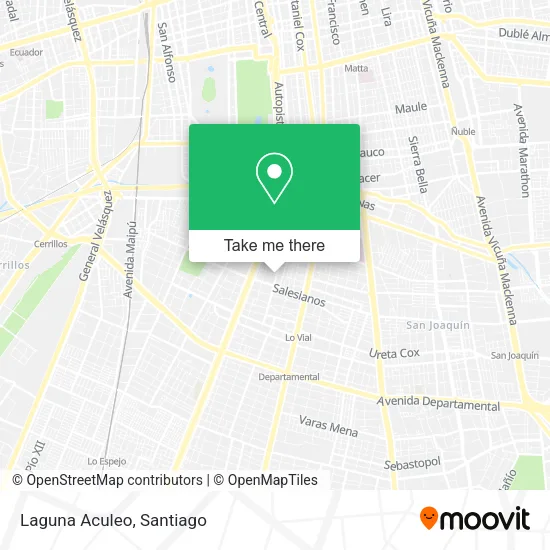 Laguna Aculeo map