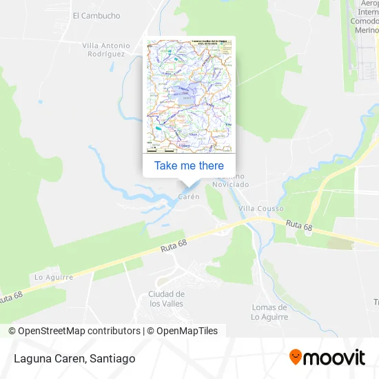 Laguna Caren map