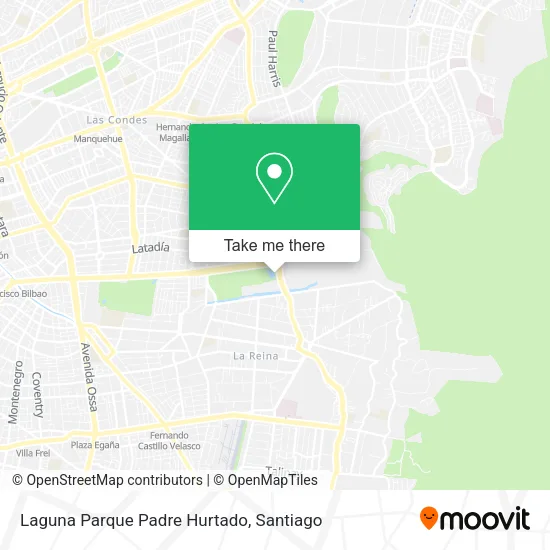 Laguna Parque Padre Hurtado map