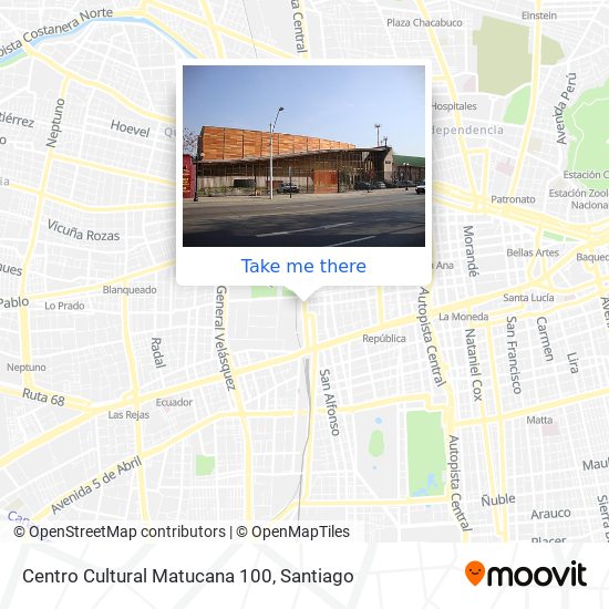 Centro Cultural Matucana 100 map