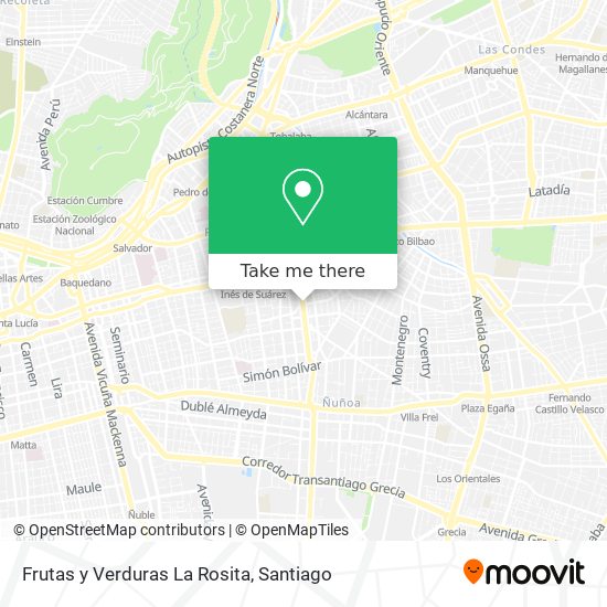 Frutas y Verduras La Rosita map