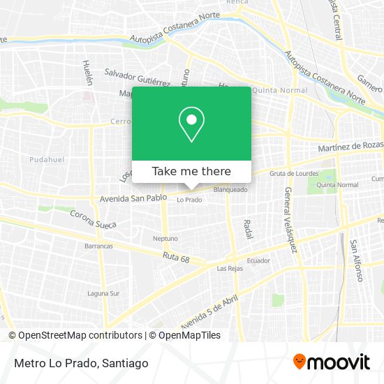 Metro Lo Prado map