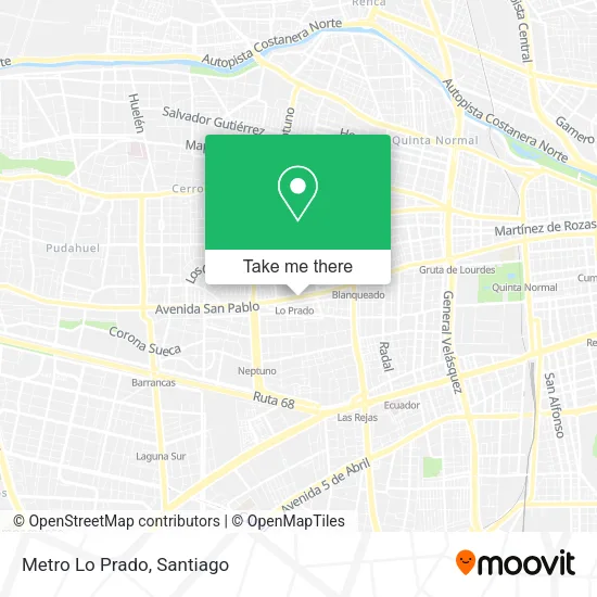 Metro Lo Prado map