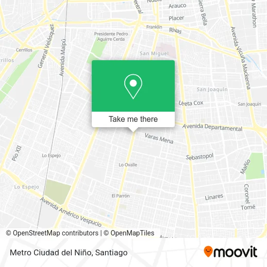 Metro Ciudad del Niño map