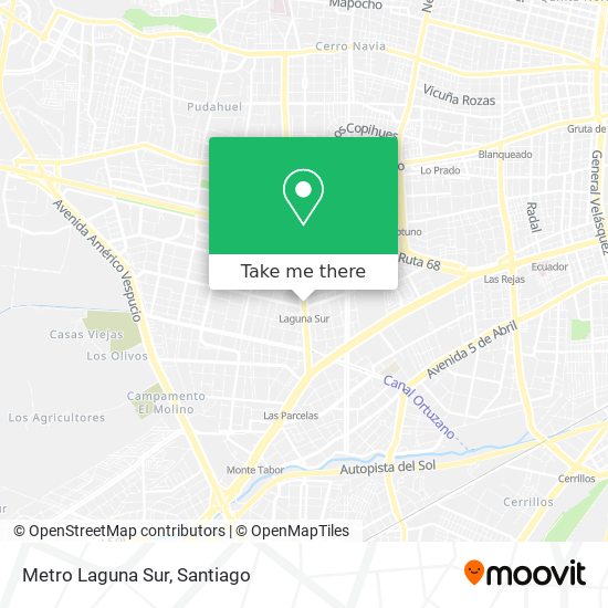 Mapa de Metro Laguna Sur