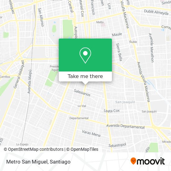 Metro San Miguel map