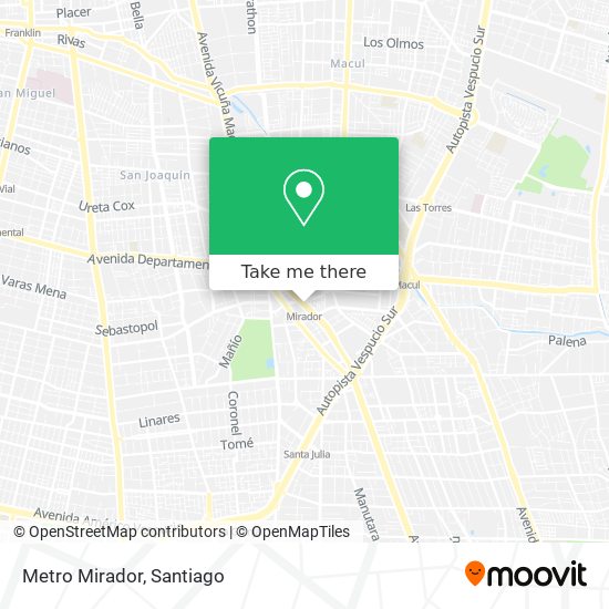 Metro Mirador map