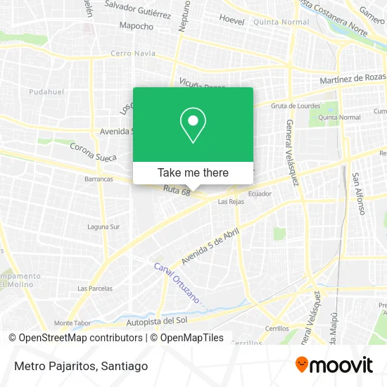 Metro Pajaritos map