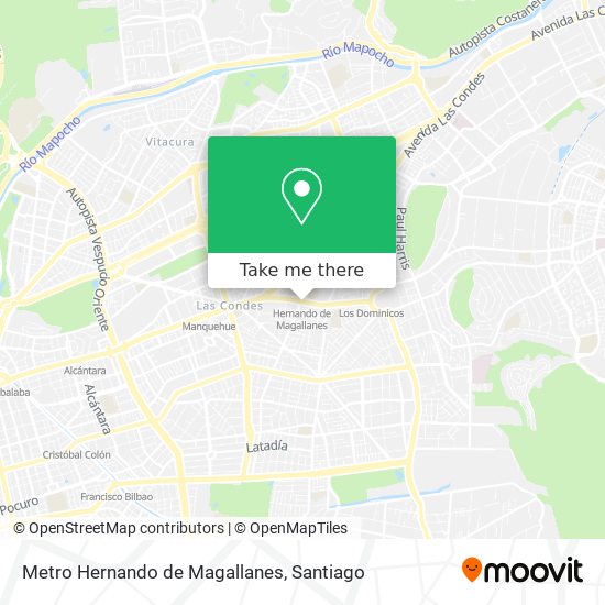 Metro Hernando de Magallanes map
