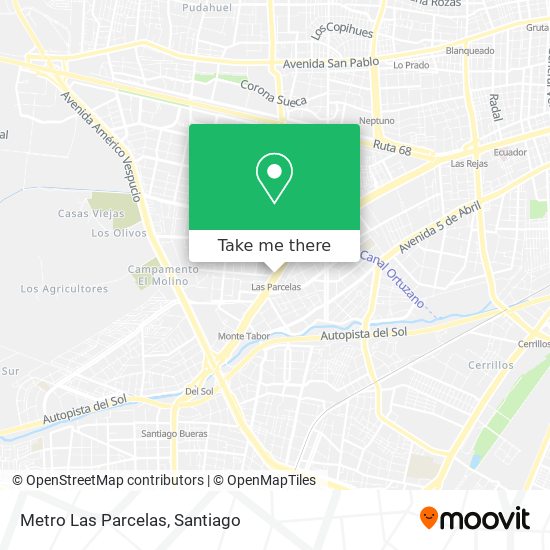 Metro Las Parcelas map