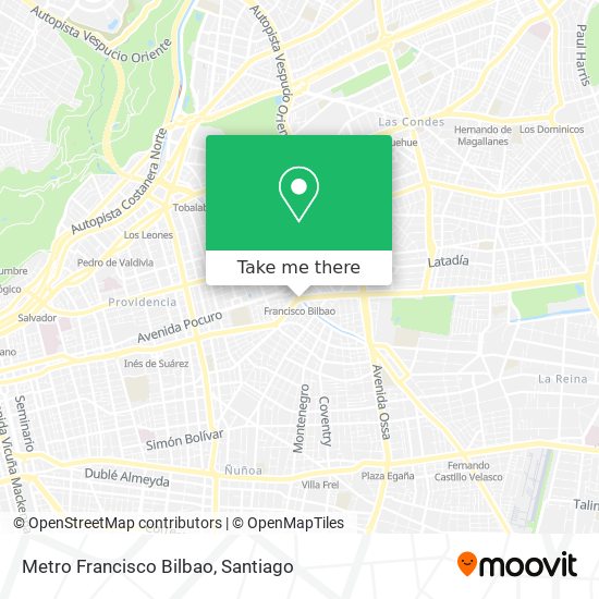 Metro Francisco Bilbao map