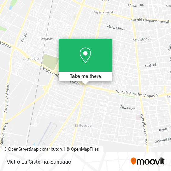 Mapa de Metro La Cisterna