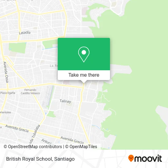 British Royal School map