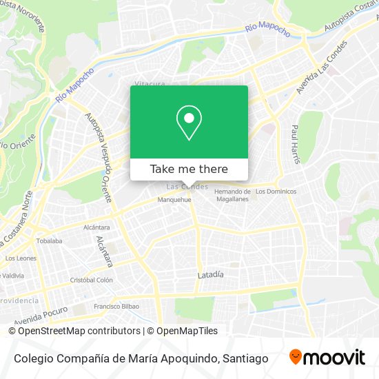 Colegio Compañía de María Apoquindo map