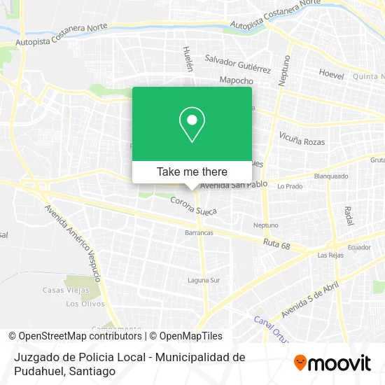 Juzgado de Policia Local - Municipalidad de Pudahuel map