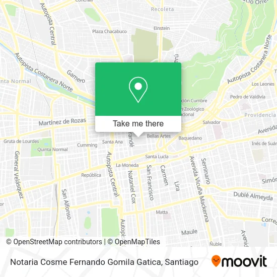 Notaria Cosme Fernando Gomila Gatica map