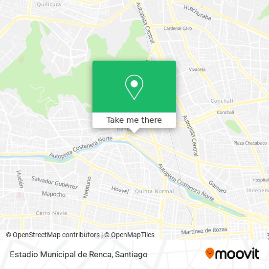Estadio Municipal de Renca map