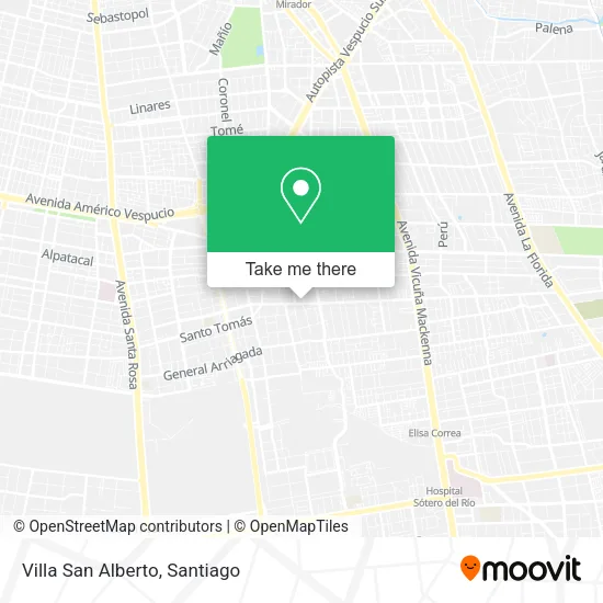 Villa San Alberto map