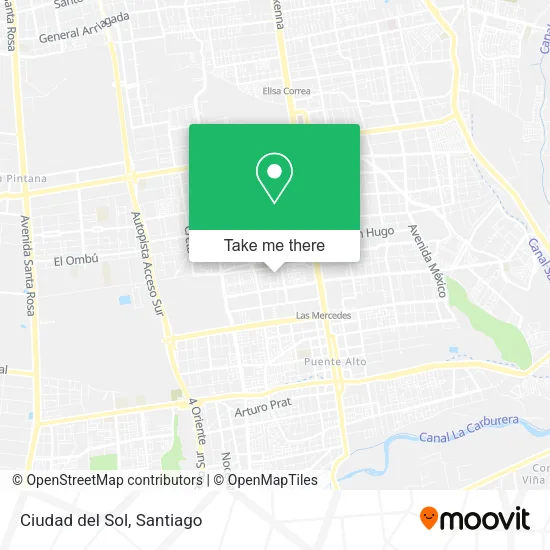 Ciudad del Sol map