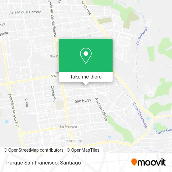 Parque San Francisco map