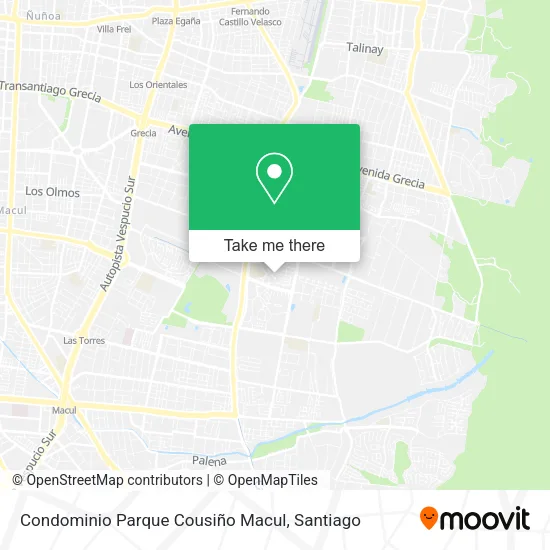 Condominio Parque Cousiño Macul map