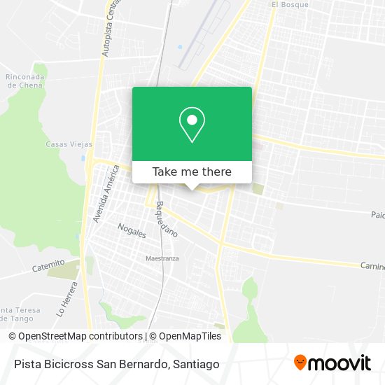 Pista Bicicross San Bernardo map