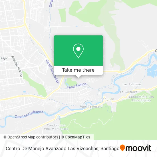 Centro De Manejo Avanzado Las Vizcachas map