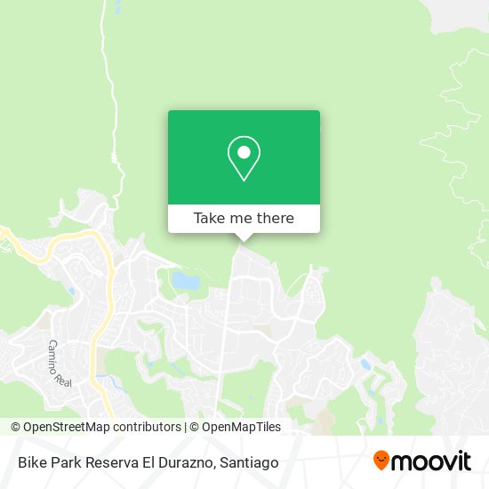 Mapa de Bike Park Reserva El Durazno