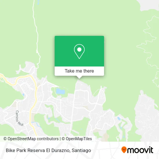 Bike Park Reserva El Durazno map
