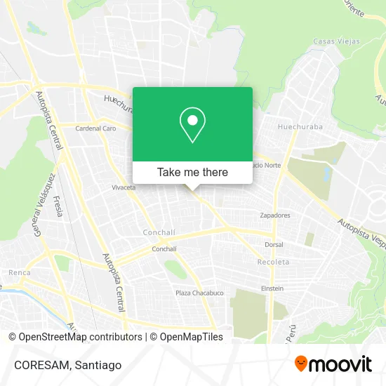 CORESAM map