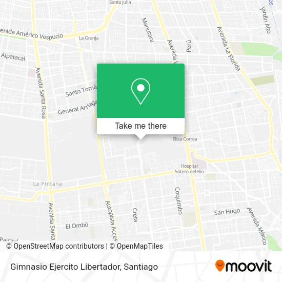 Mapa de Gimnasio Ejercito Libertador