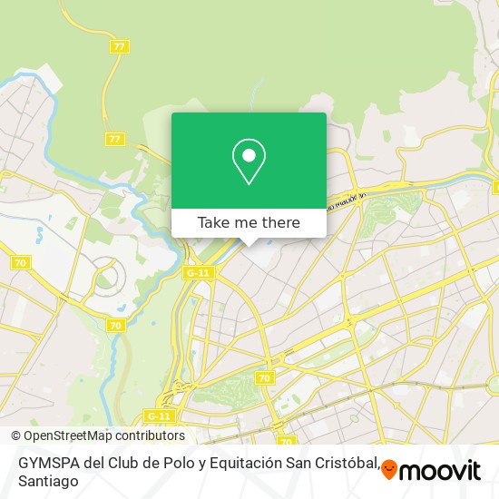 GYMSPA del Club de Polo y Equitación San Cristóbal map
