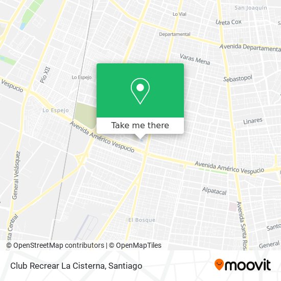 Club Recrear La Cisterna map