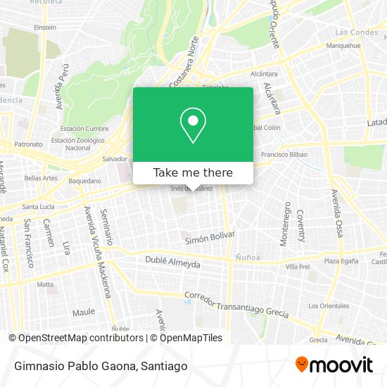 Gimnasio Pablo Gaona map