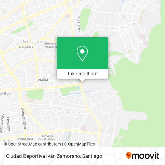 Ciudad Deportiva Iván Zamorano map