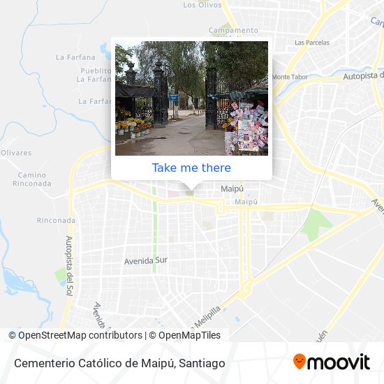 Cementerio Católico de Maipú map