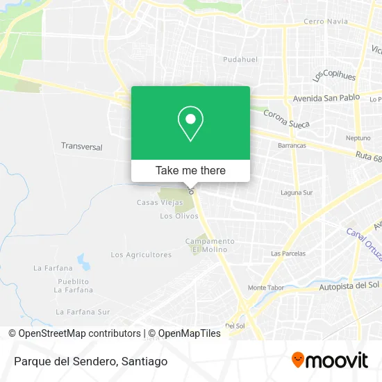 Parque del Sendero map