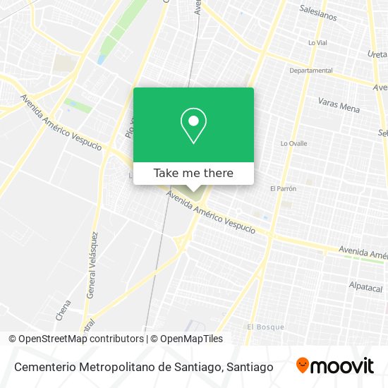 Cementerio Metropolitano de Santiago map