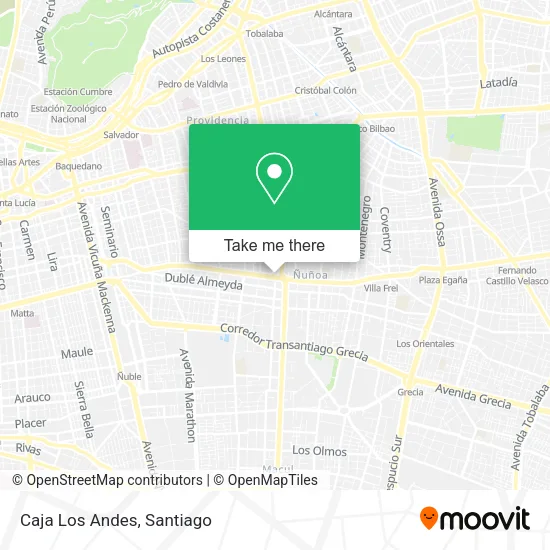 Caja Los Andes map