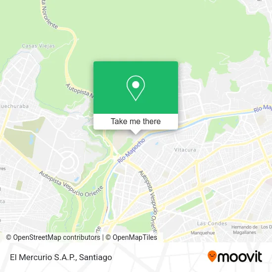El Mercurio S.A.P. map
