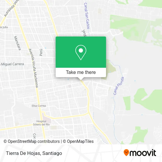 Tierra De Hojas map