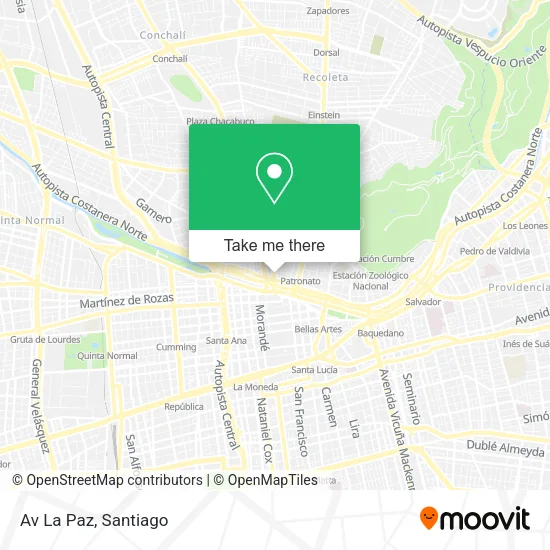 Av La Paz map
