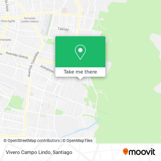 Vivero Campo Lindo map