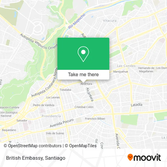 British Embassy map